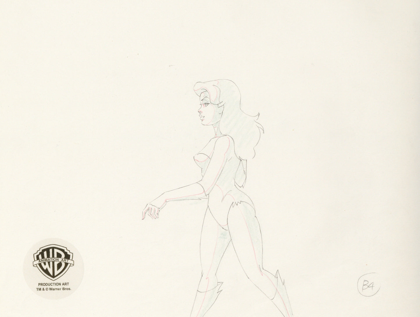 Batman The Animated Series Original Production Drawing: Poison Ivy