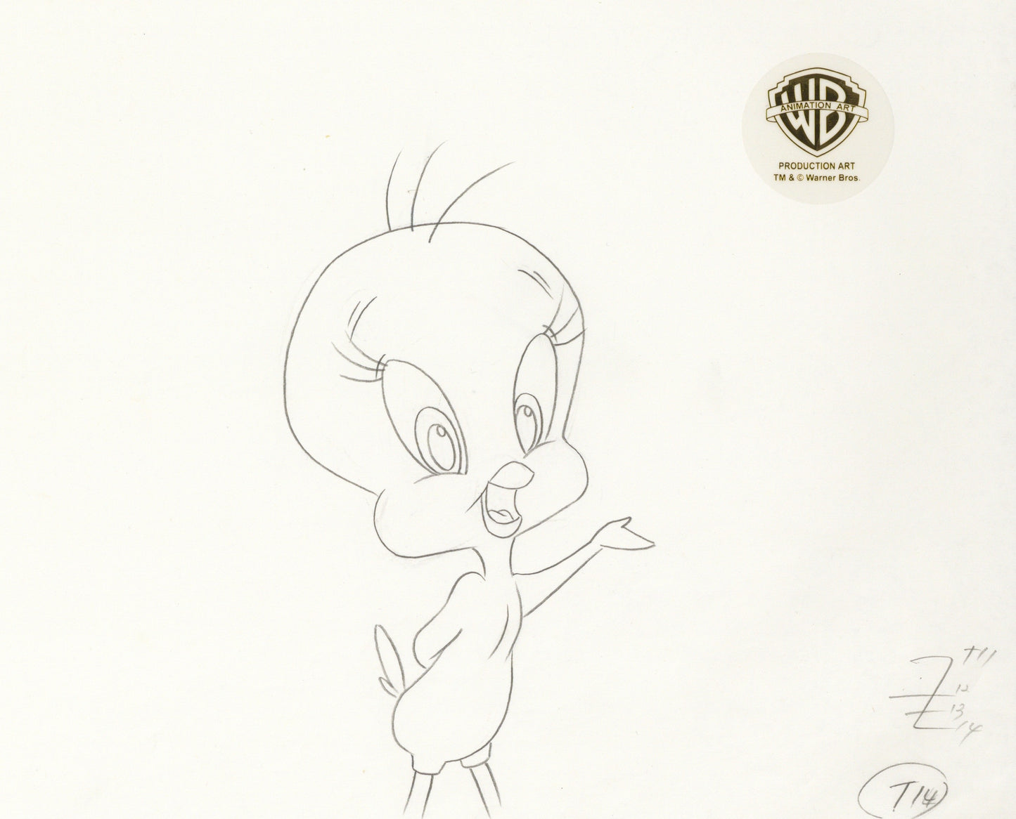Looney Tunes Original Production Drawing: Tweety