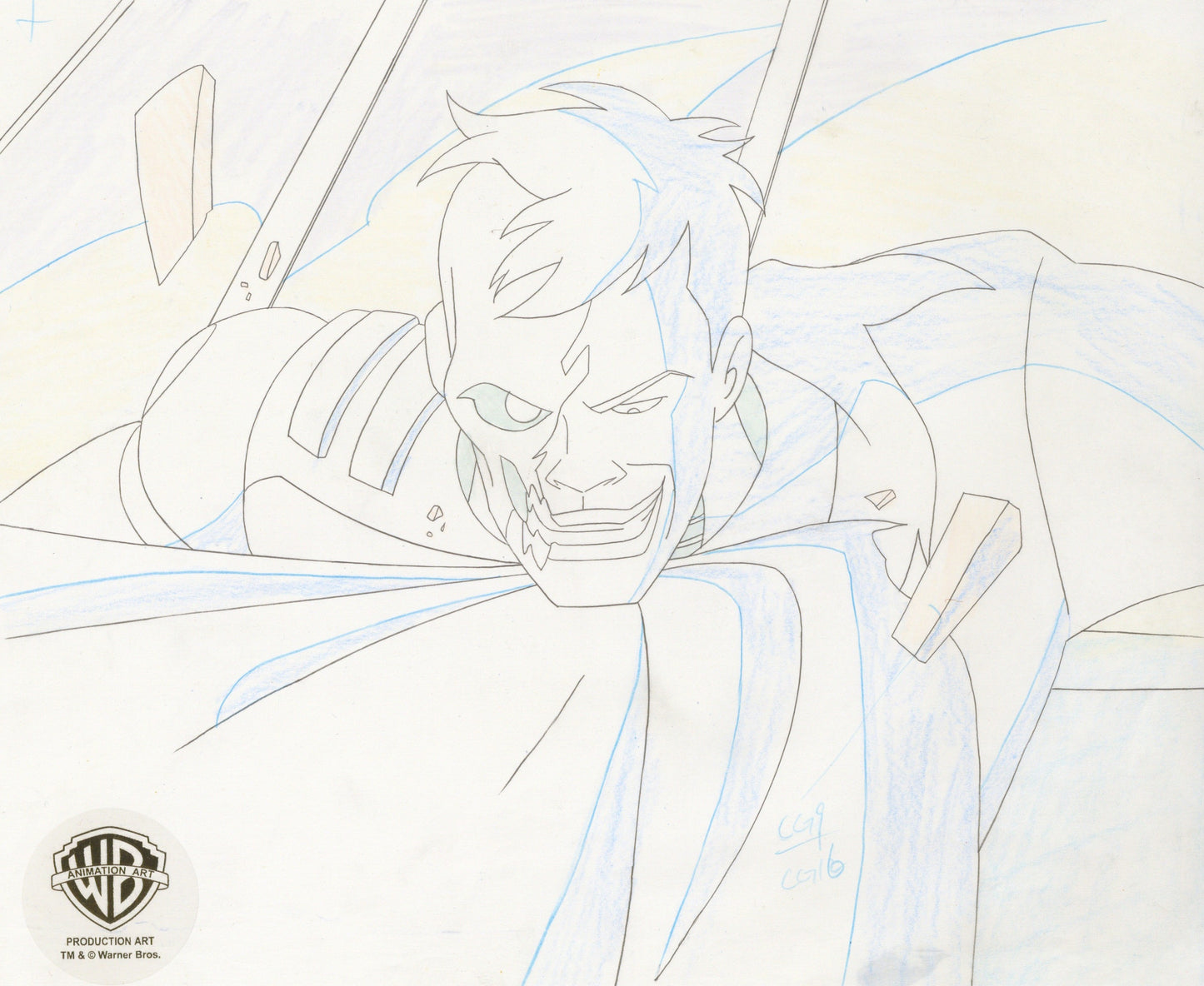 Superman The Animated Series Original Production Drawing: Metallo