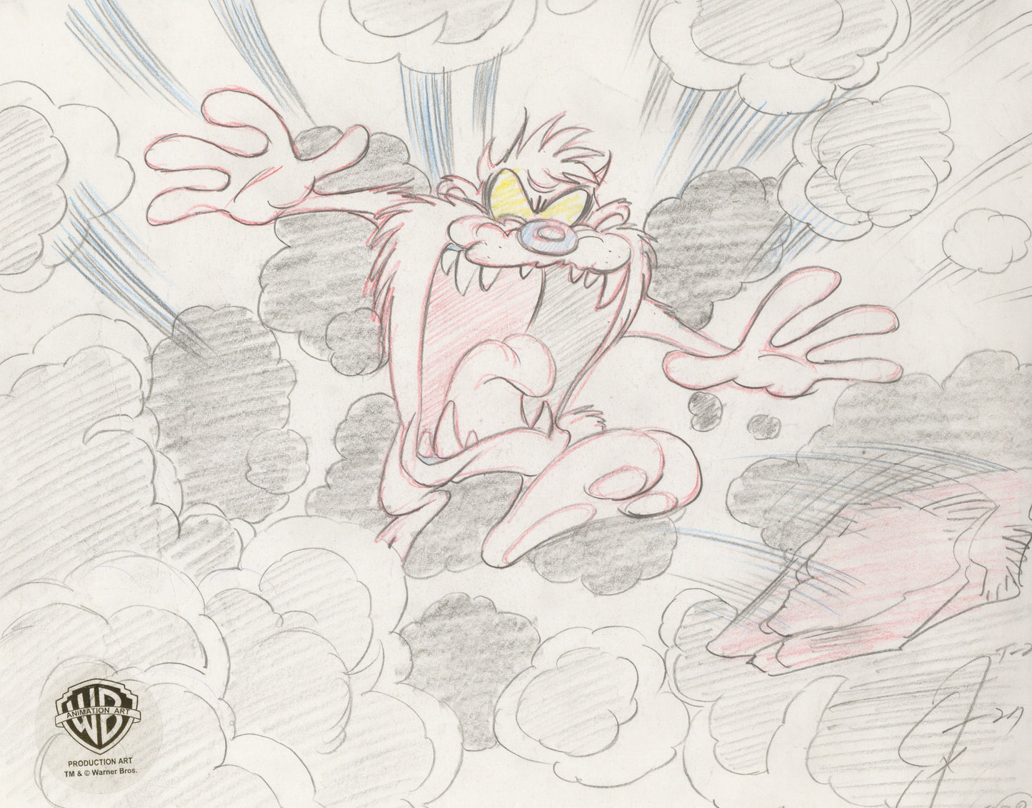 Looney Tunes Original Production Drawing: Taz