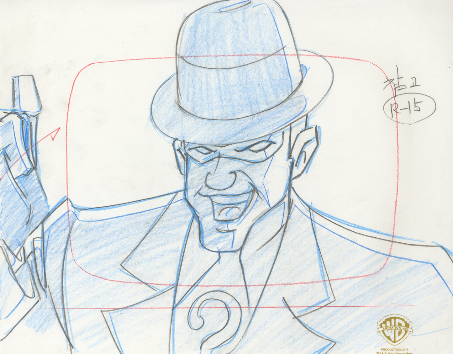 Batman The Animated Series Original Production Drawing: Riddler