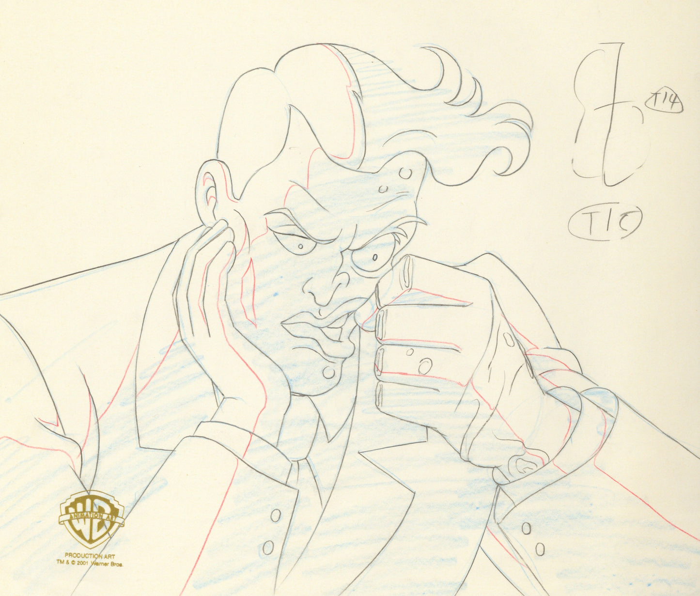Batman The Animated Series Original Production Drawing: Two-Face