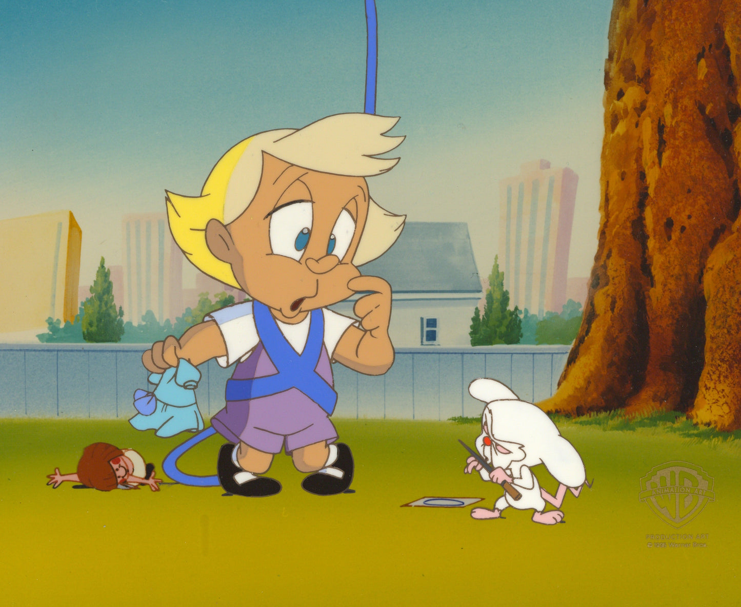 Pinky And The Brain Original Production Cel: Brain and Mindy