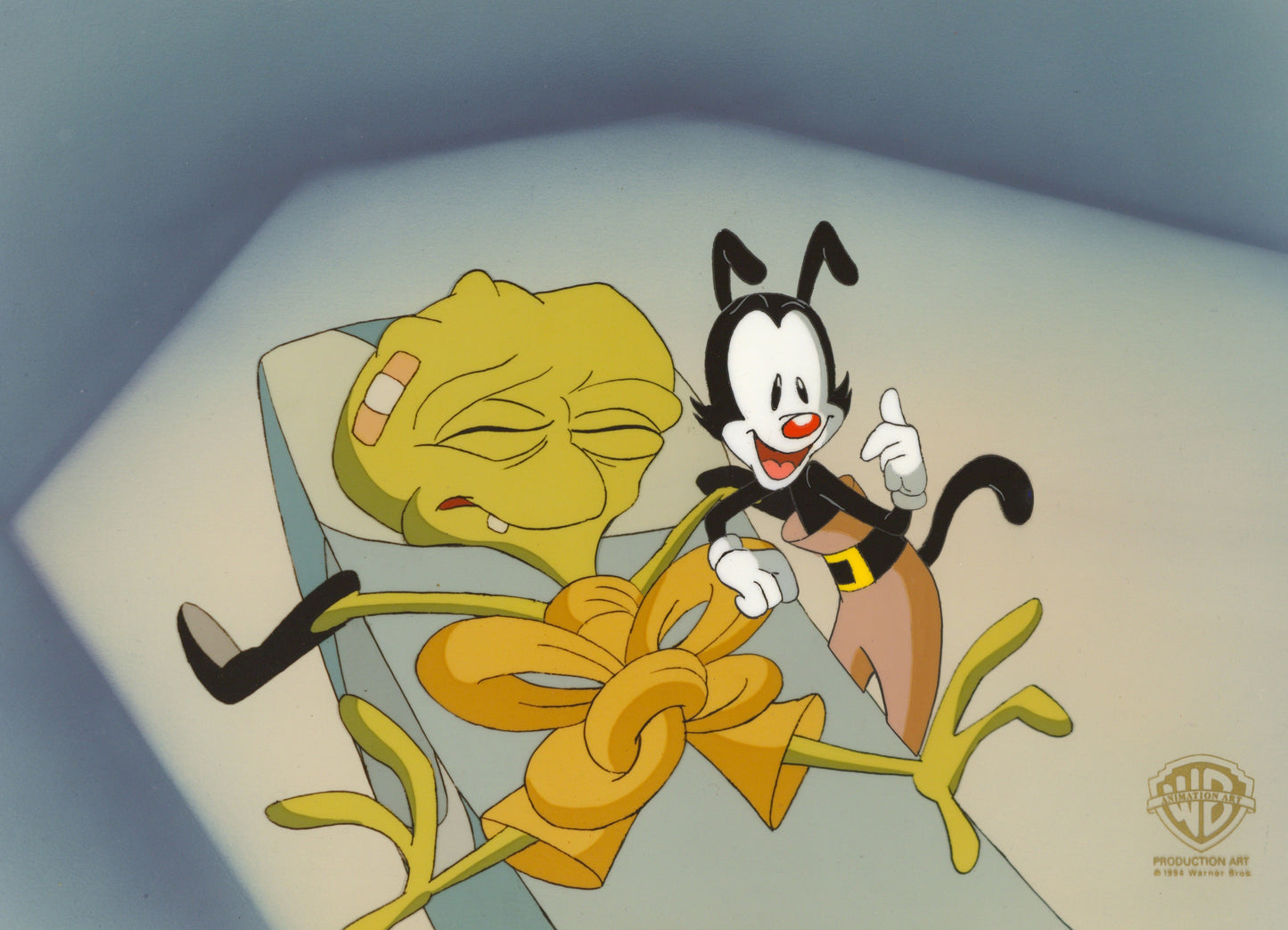 Animaniacs Original Production Cel: Yakko and Alien