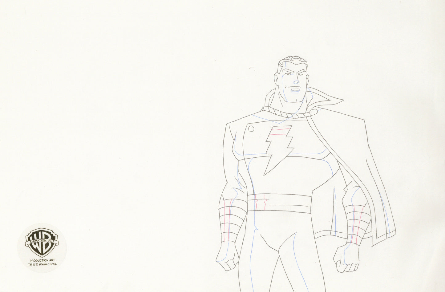Justice League Unlimited Original Production Drawing: Shazam