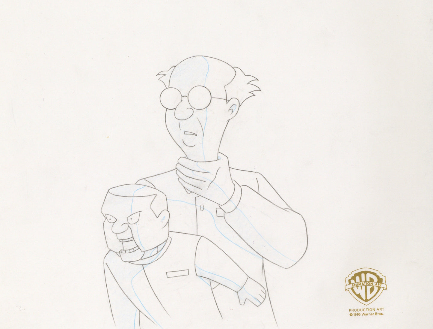 Batman The Animated Series Original Production Drawing: Ventriloquist and Scarface