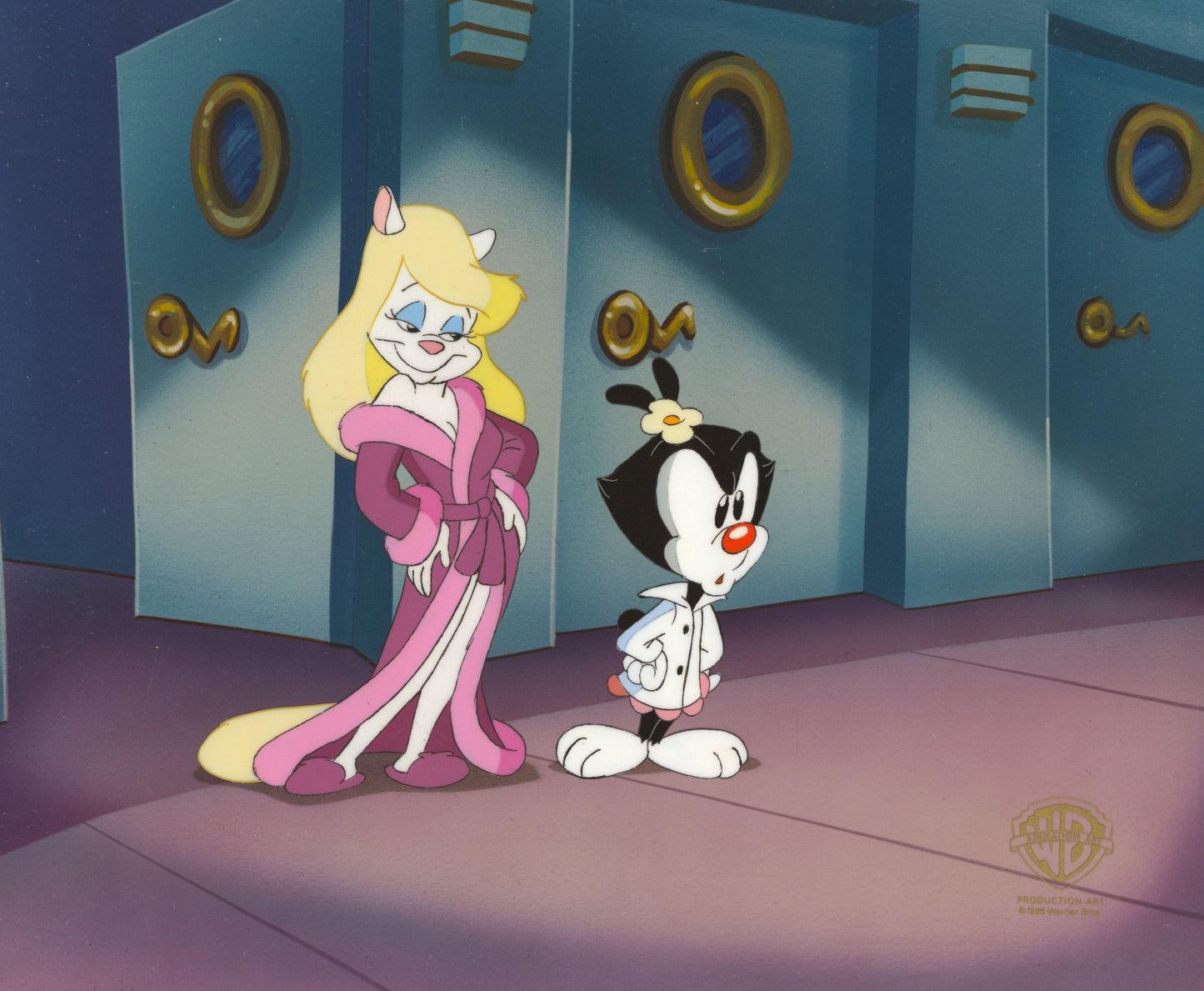 Animaniacs Original Production Cel: Dot and Minerva