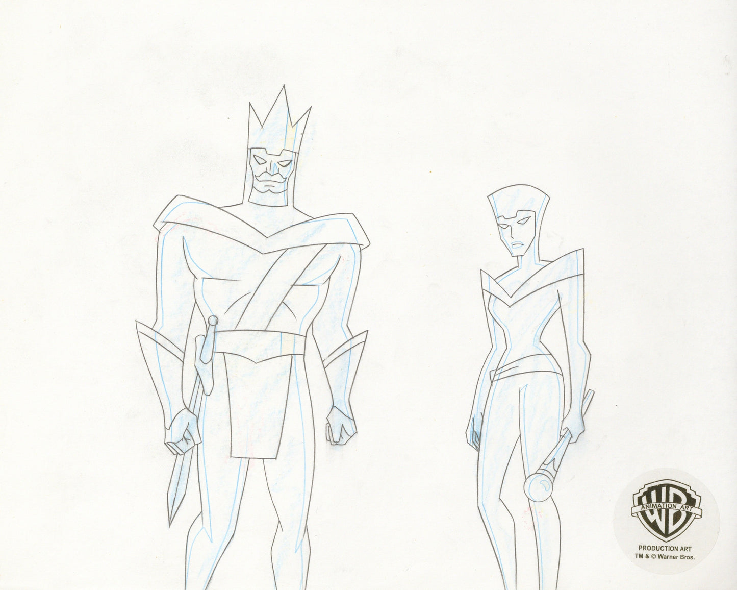 Batman Beyond Original Production Drawing: King and Queen