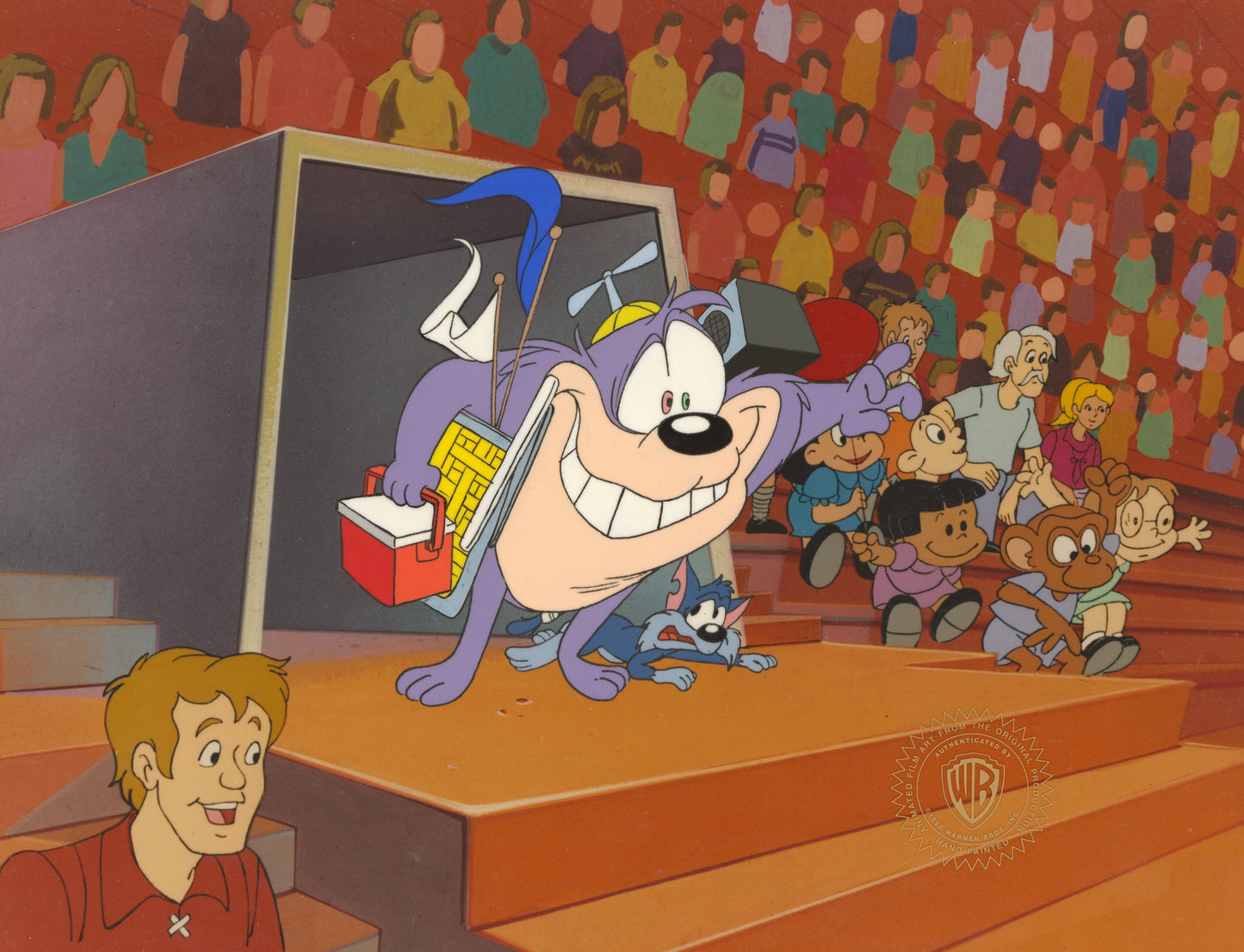 Tiny Toons Original Production Cel: Dizzy Devil and Furrball