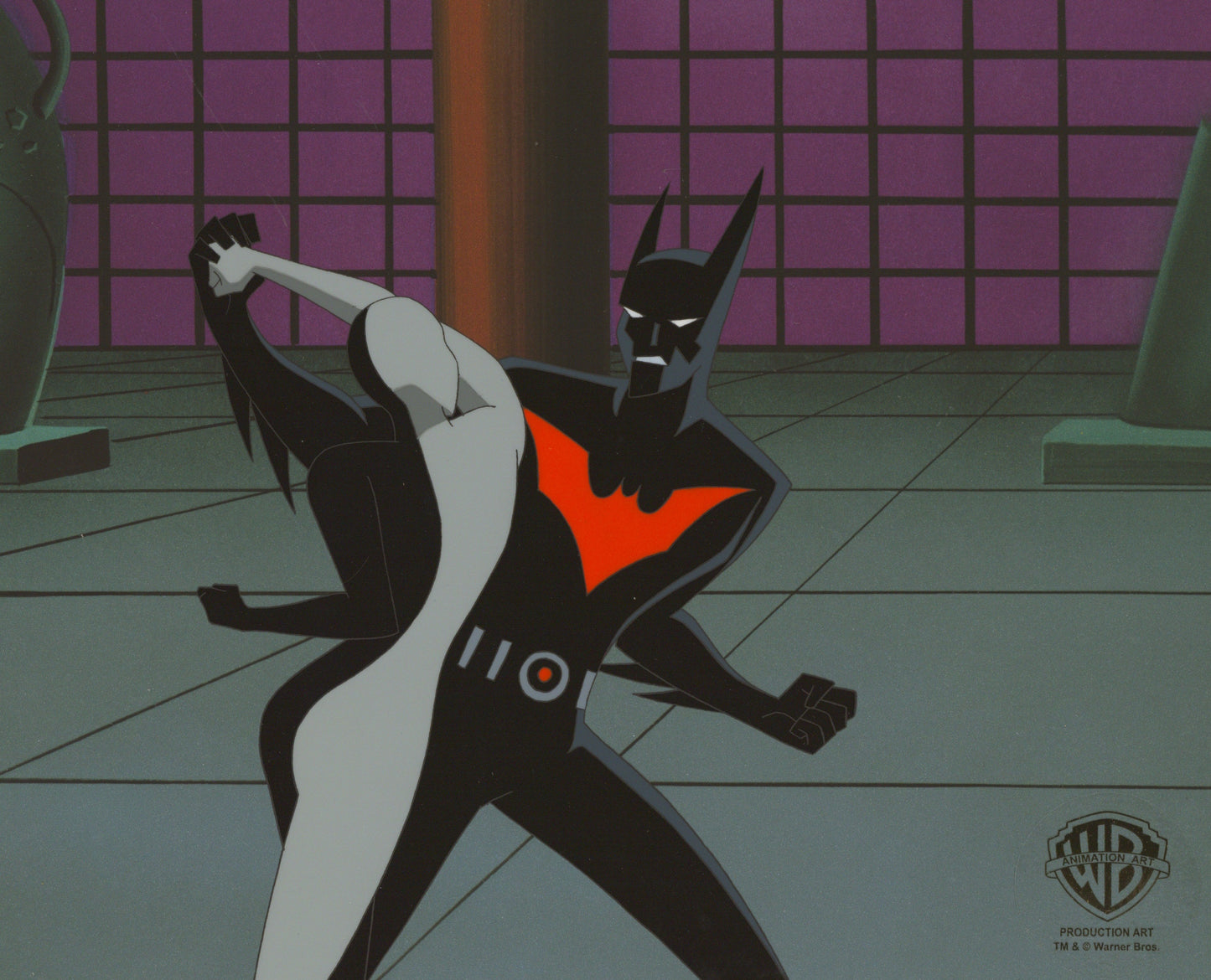 Batman Beyond Original Production Cel: Batman and Ten