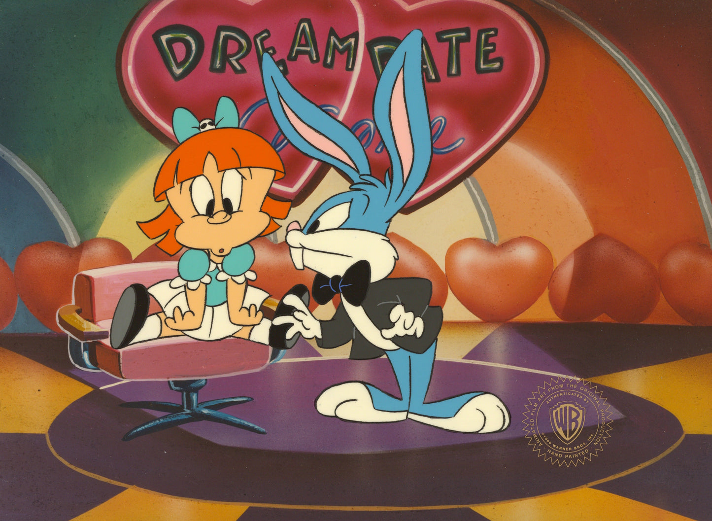 Tiny Toons Original Production Cel: Buster Bunny and Elmyra