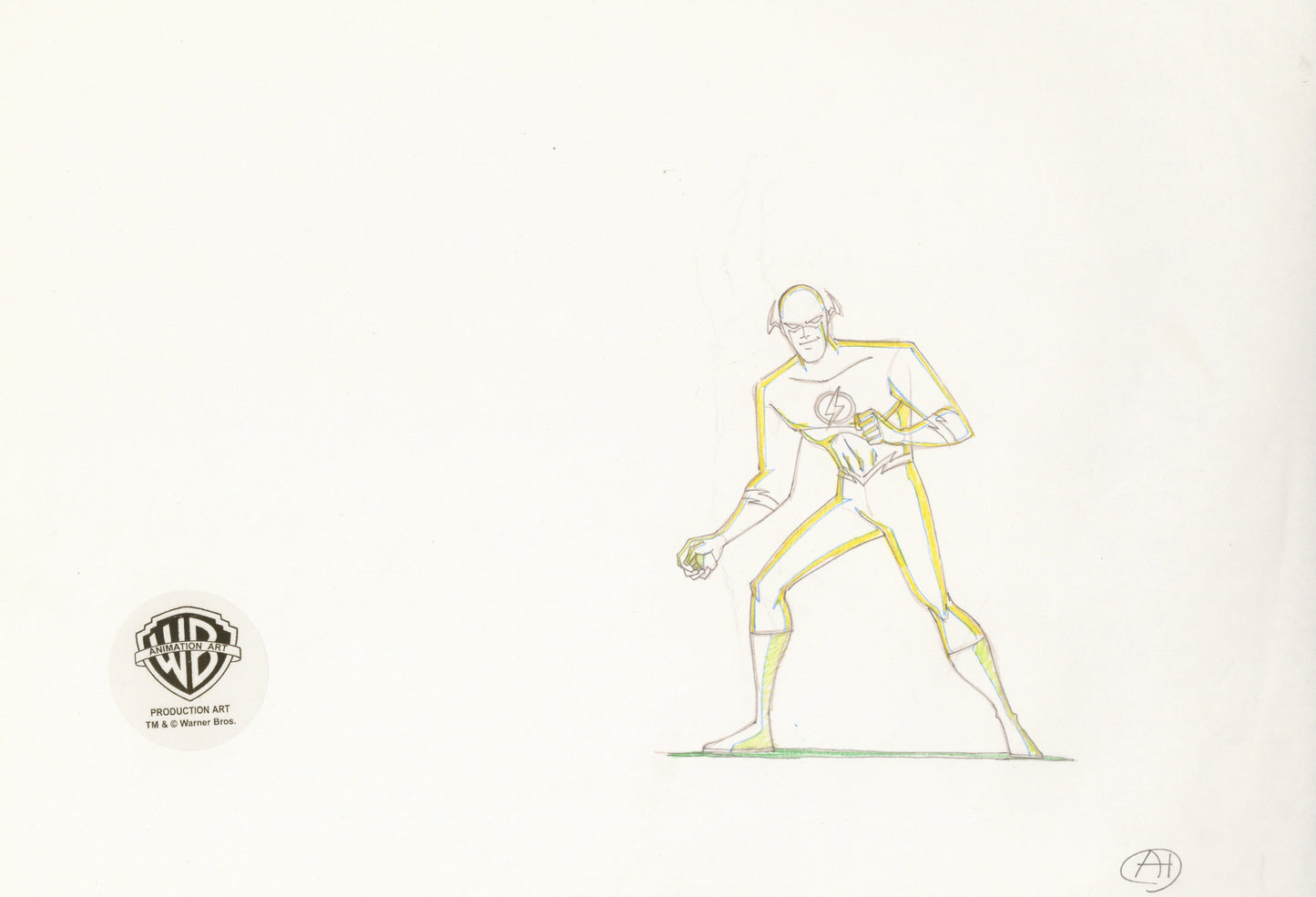 Justice League Original Production Drawing: Flash