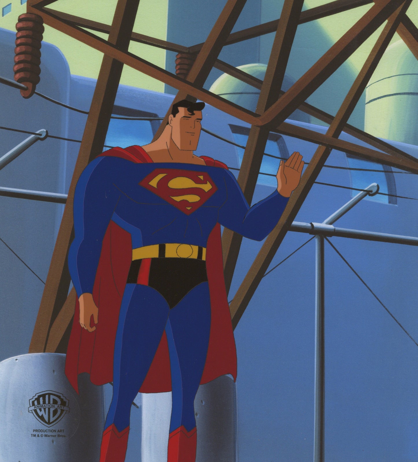 Superman The Animated Series Original Production Cel: Superman