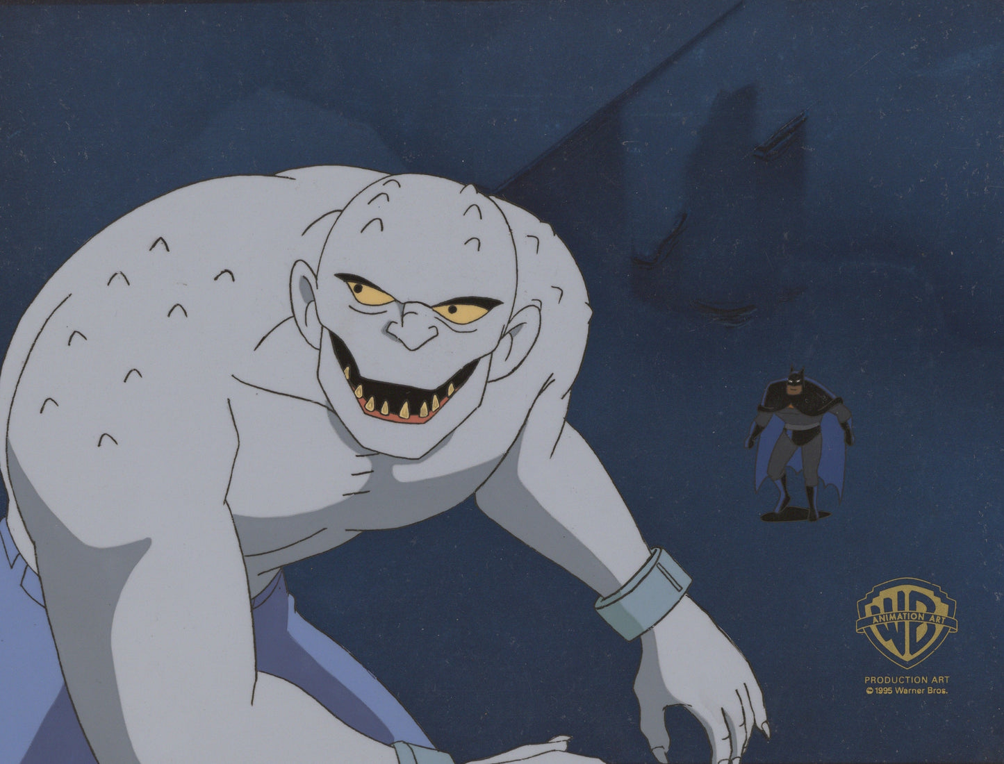 Batman The Animated Series Original Production Cel: Batman and Killer Croc