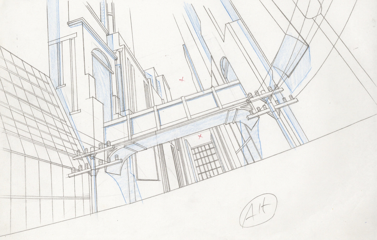 The Batman Original Production Drawing: Batman