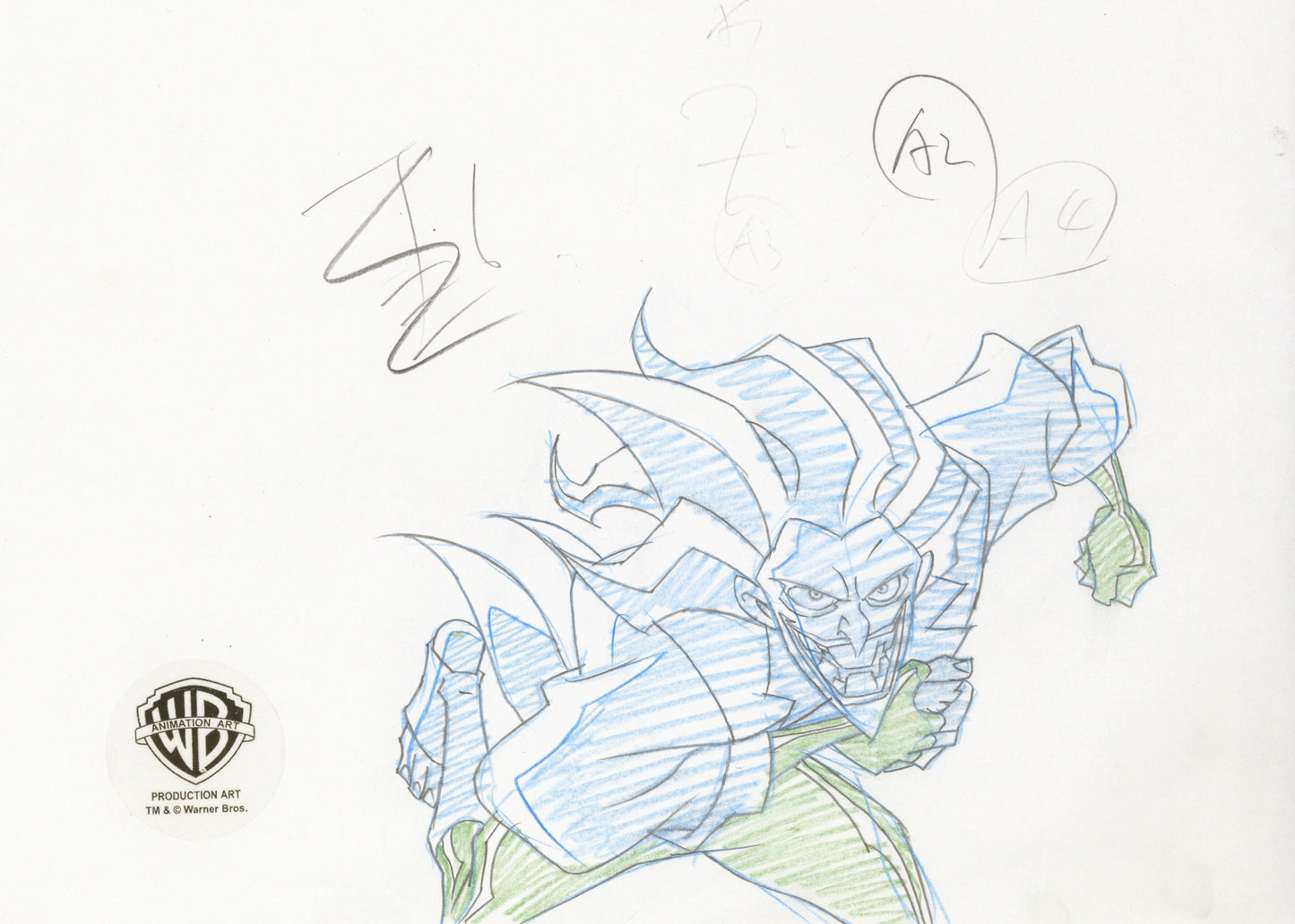 The Batman Original Production Drawing: Joker