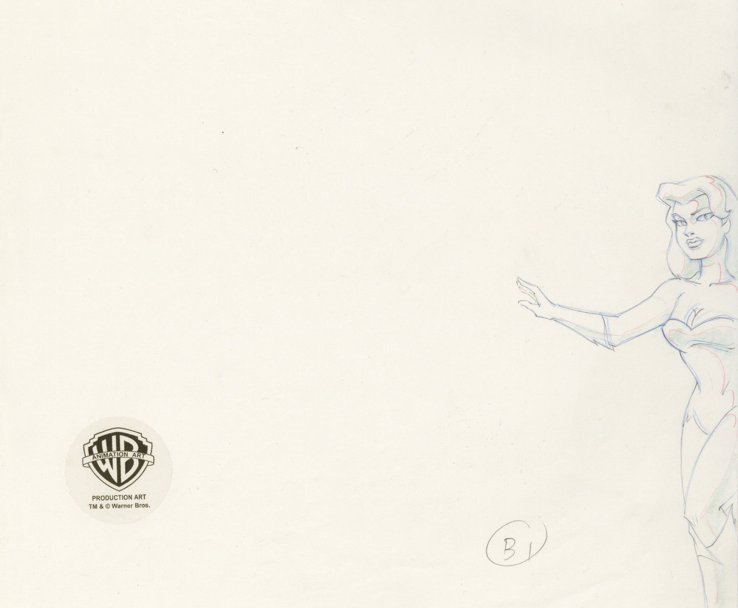 Batman The Animated Series Original Production Drawing: Poison Ivy