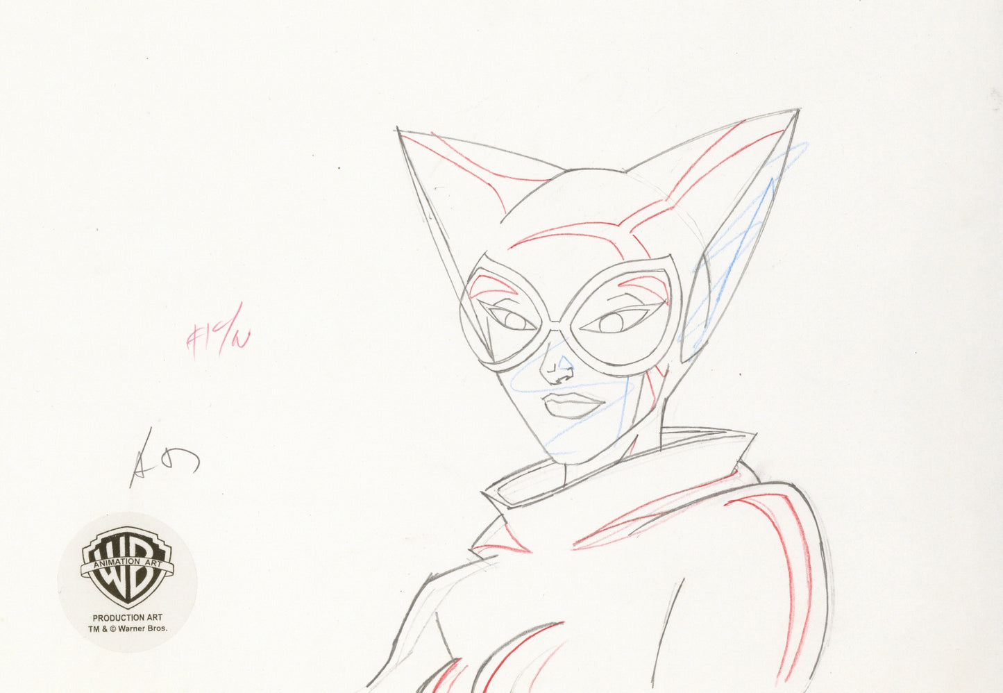 The Batman Original Production Drawing: Catwoman