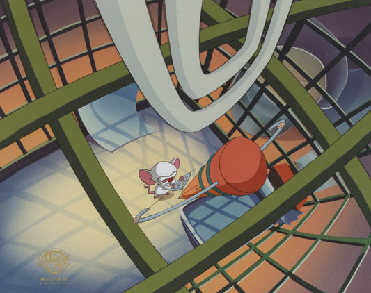 Pinky And The Brain Original Production Cel:  Brain