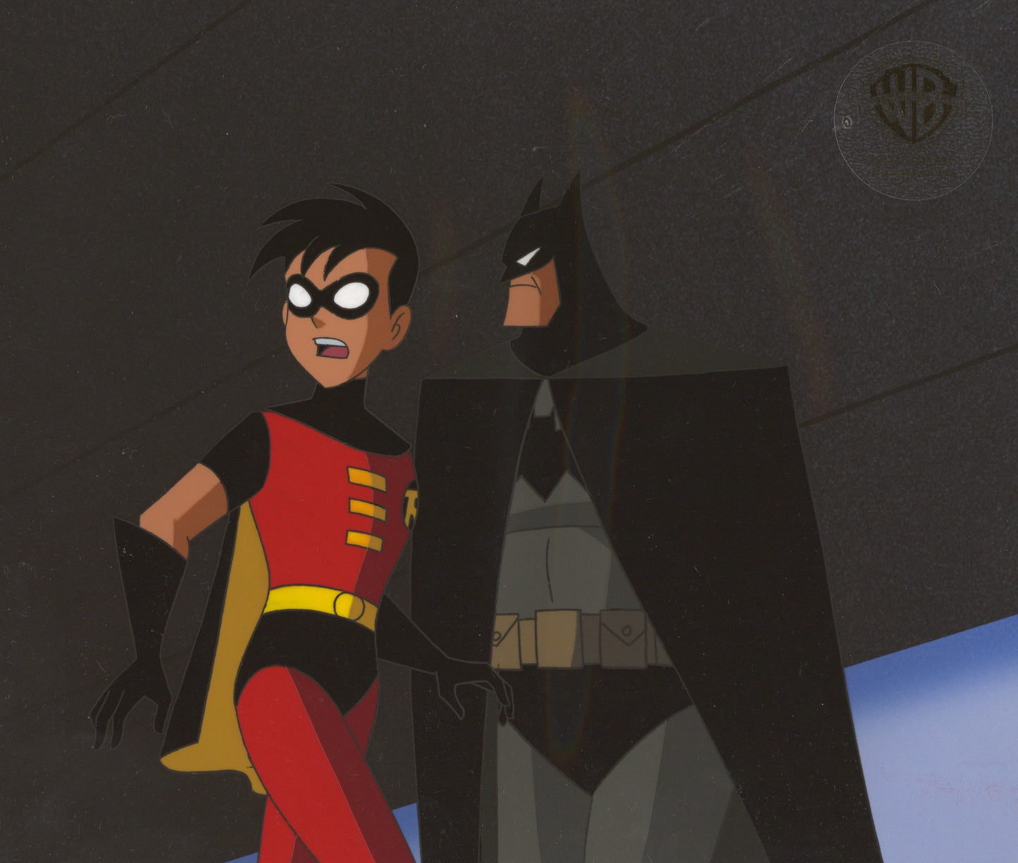 The New Batman Adventures Original Production Cel: Batman and Robin