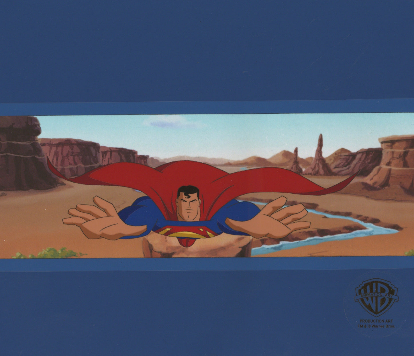 Superman The Animated Series Original Production Cel: Superman