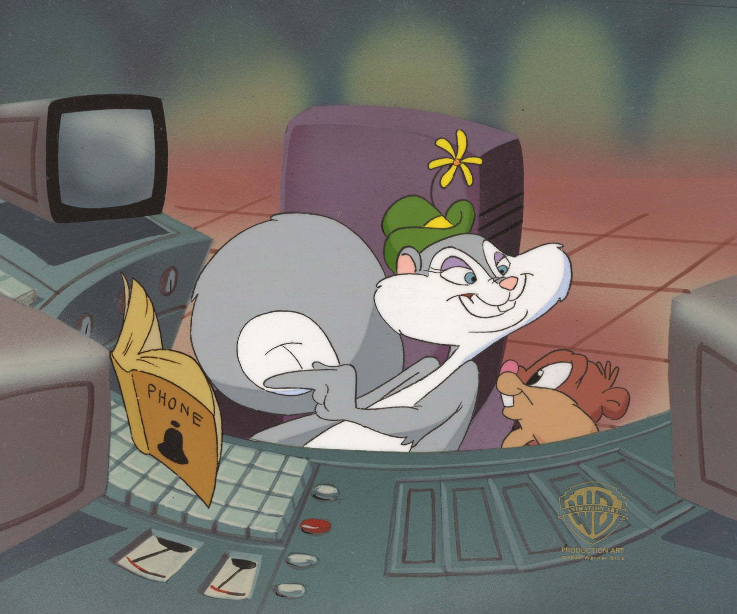 Animaniacs Original Production Cel: Slappy and Skippy