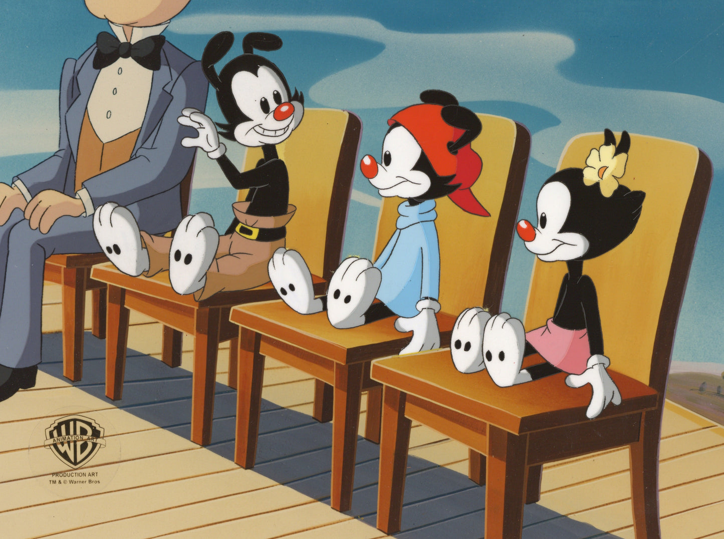 Animaniacs Original Production Cel: Yakko, Wakko and Dot