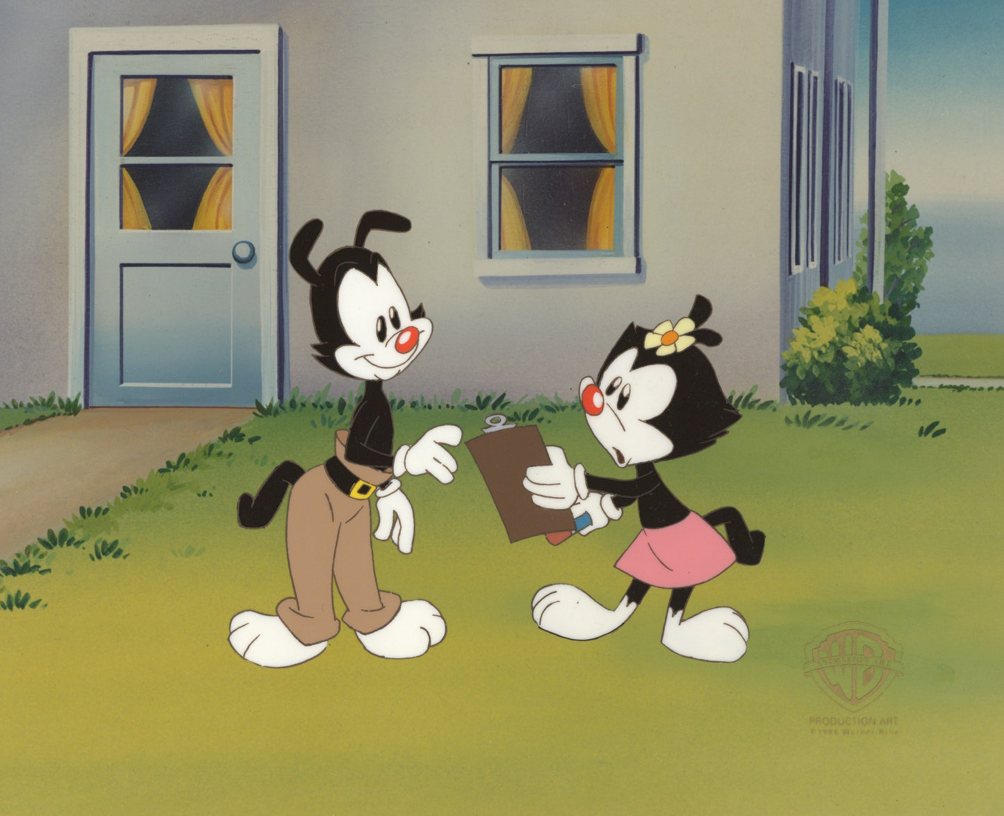 Animaniacs Original Production Cel: Yakko and Dot