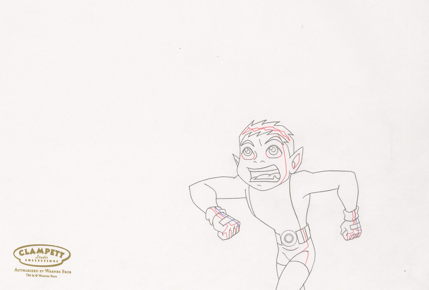 Teen Titans Original Production Drawing: Beast Boy