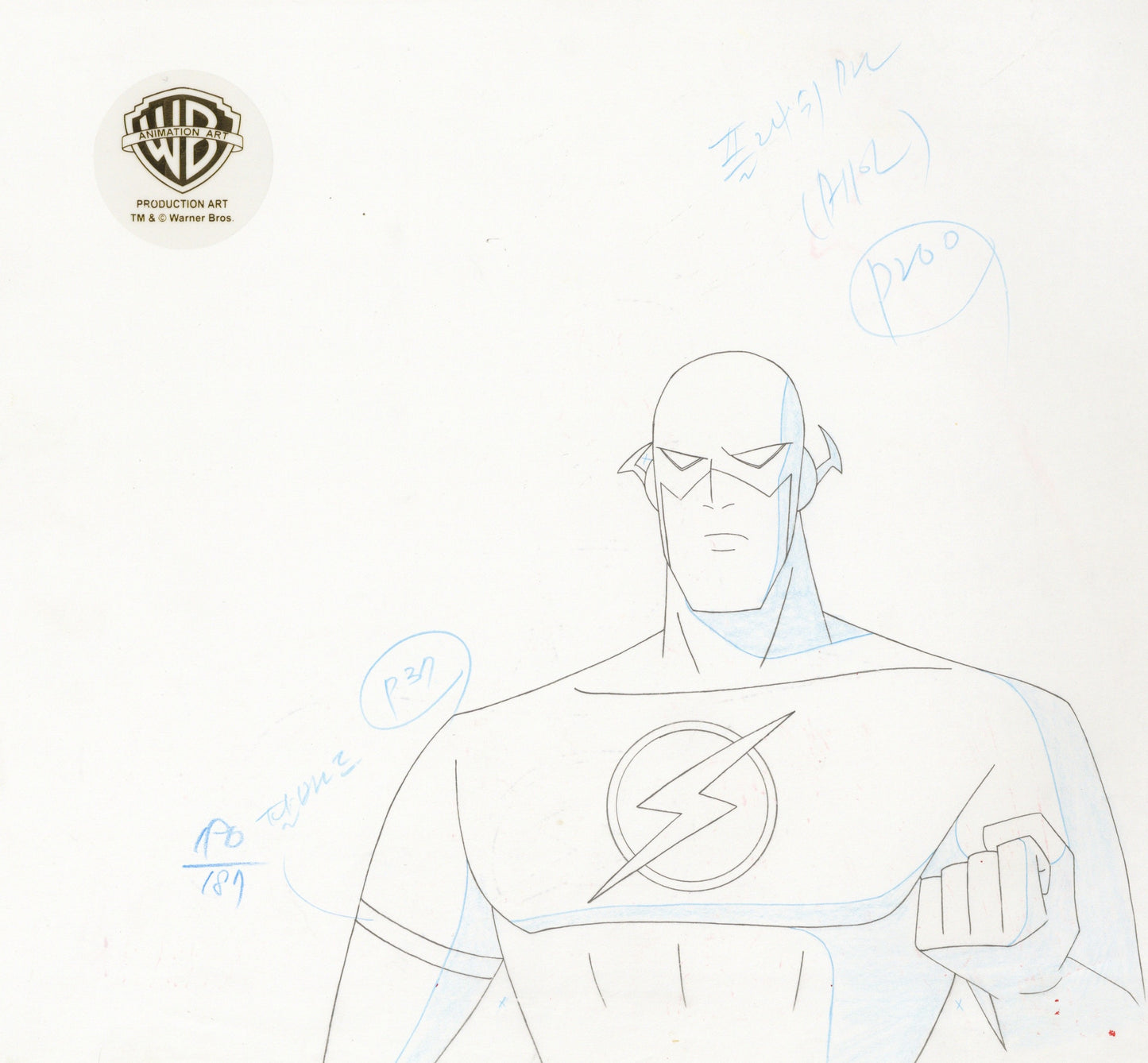 Superman The Animated Series Original Production Drawing: Flash