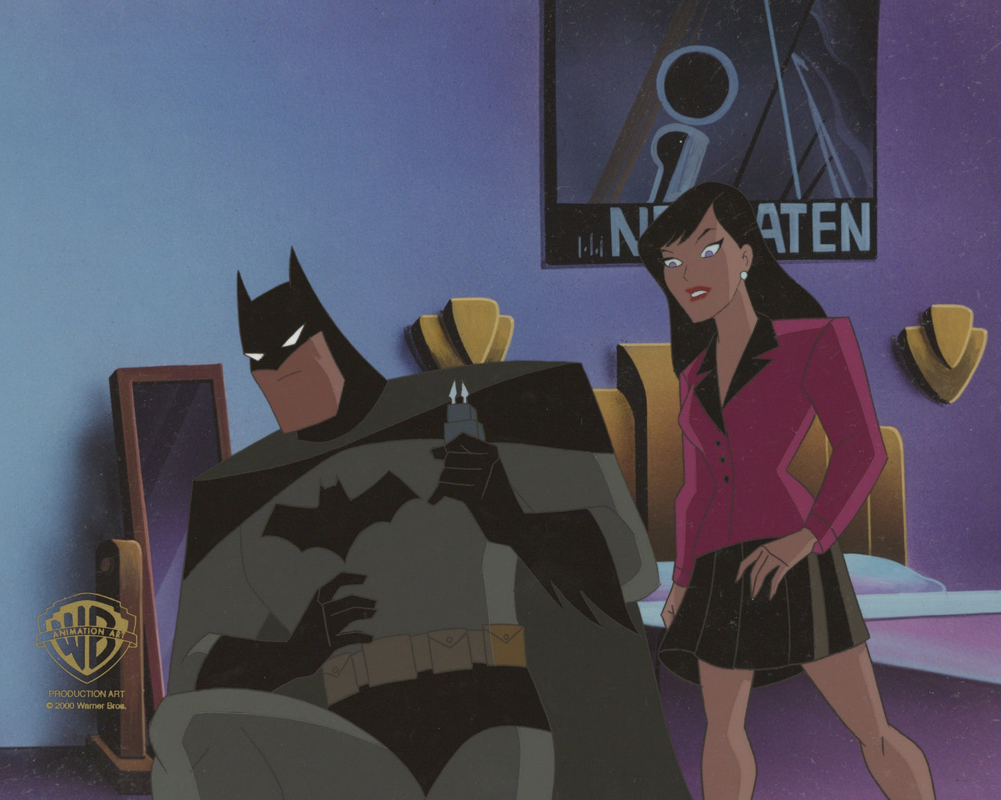 Superman The Animated Series Original Production Cel: Batman, Lois Lane