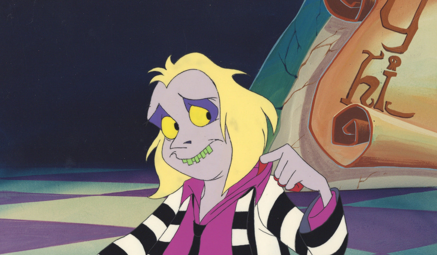 Beetlejuice The Animated Series Original Production Cel: Beetlejuice