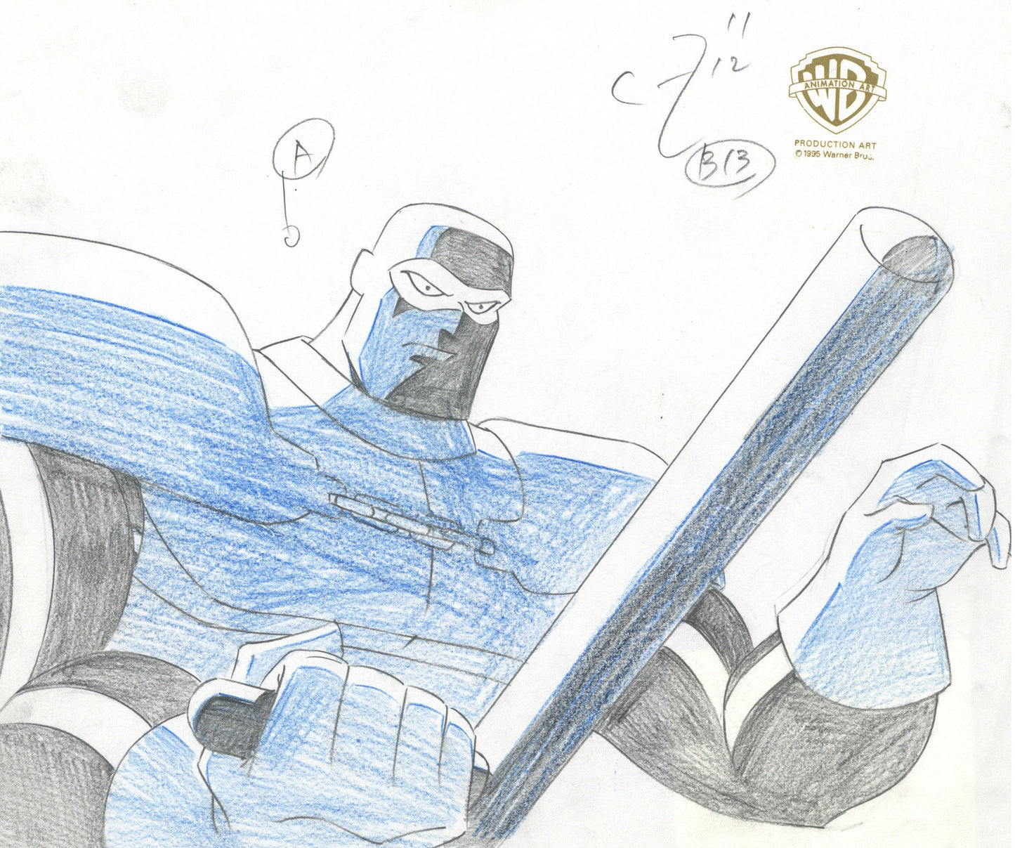 Batman The Animated Series Original Production Drawing: Lock-Up