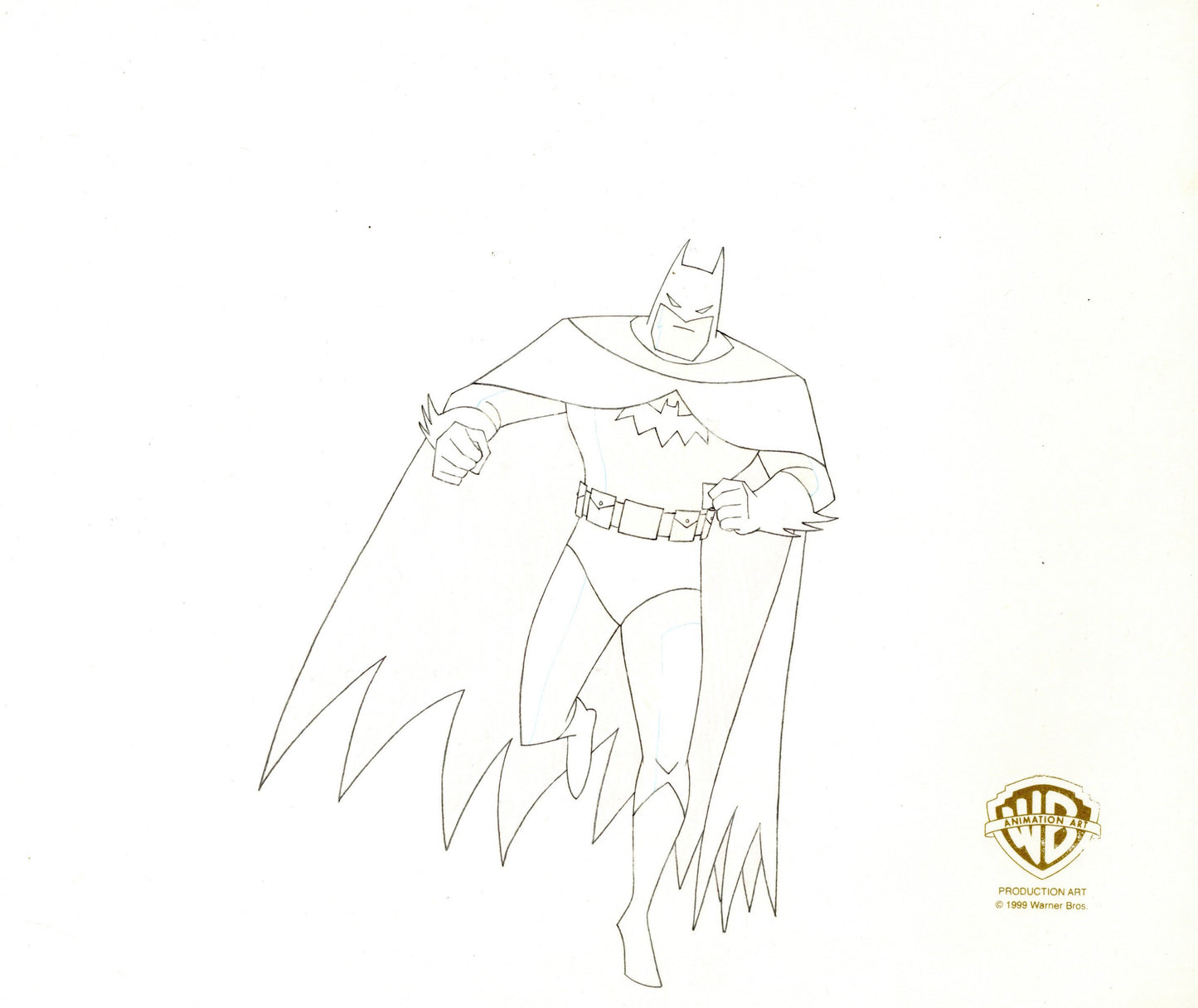 Batman The Animated Series Original Production Drawing: Batman