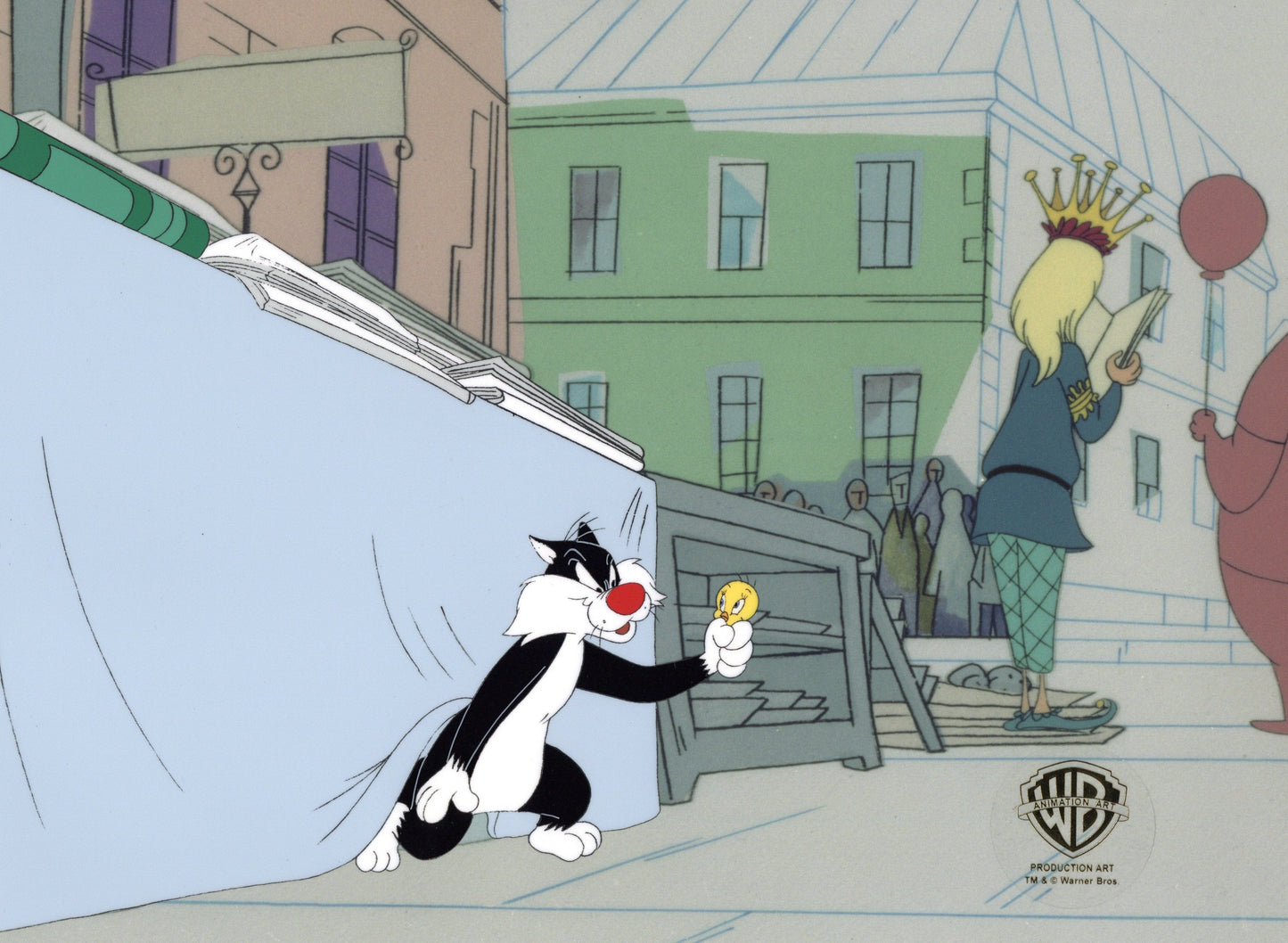 Looney Tunes Original Production Cel: Sylvester and Tweety