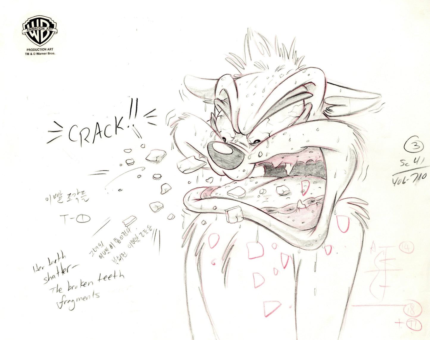 Animaniacs Original Production Drawing: Candie Chipmunk