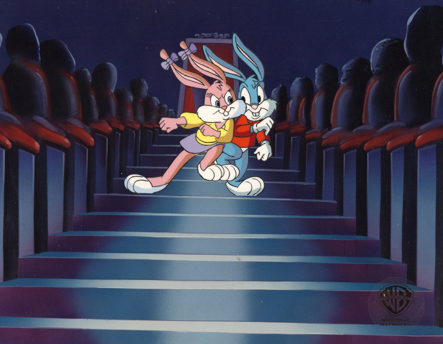 Tiny Toon Adventures Original Production Cel: Babs and Buster Bunny