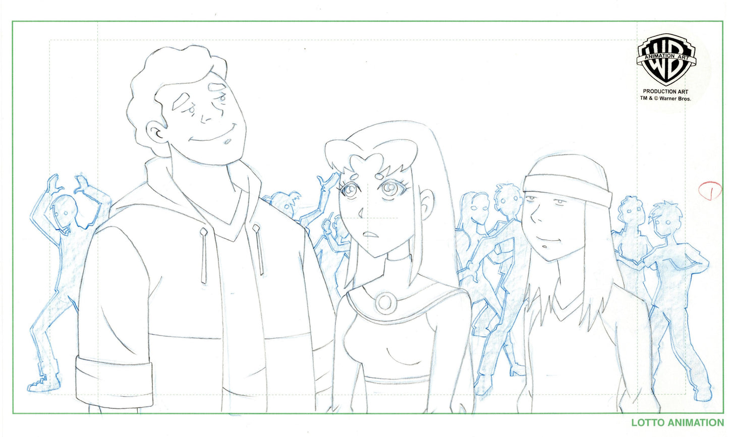 Teen Titans Original Production Drawing: Starfire