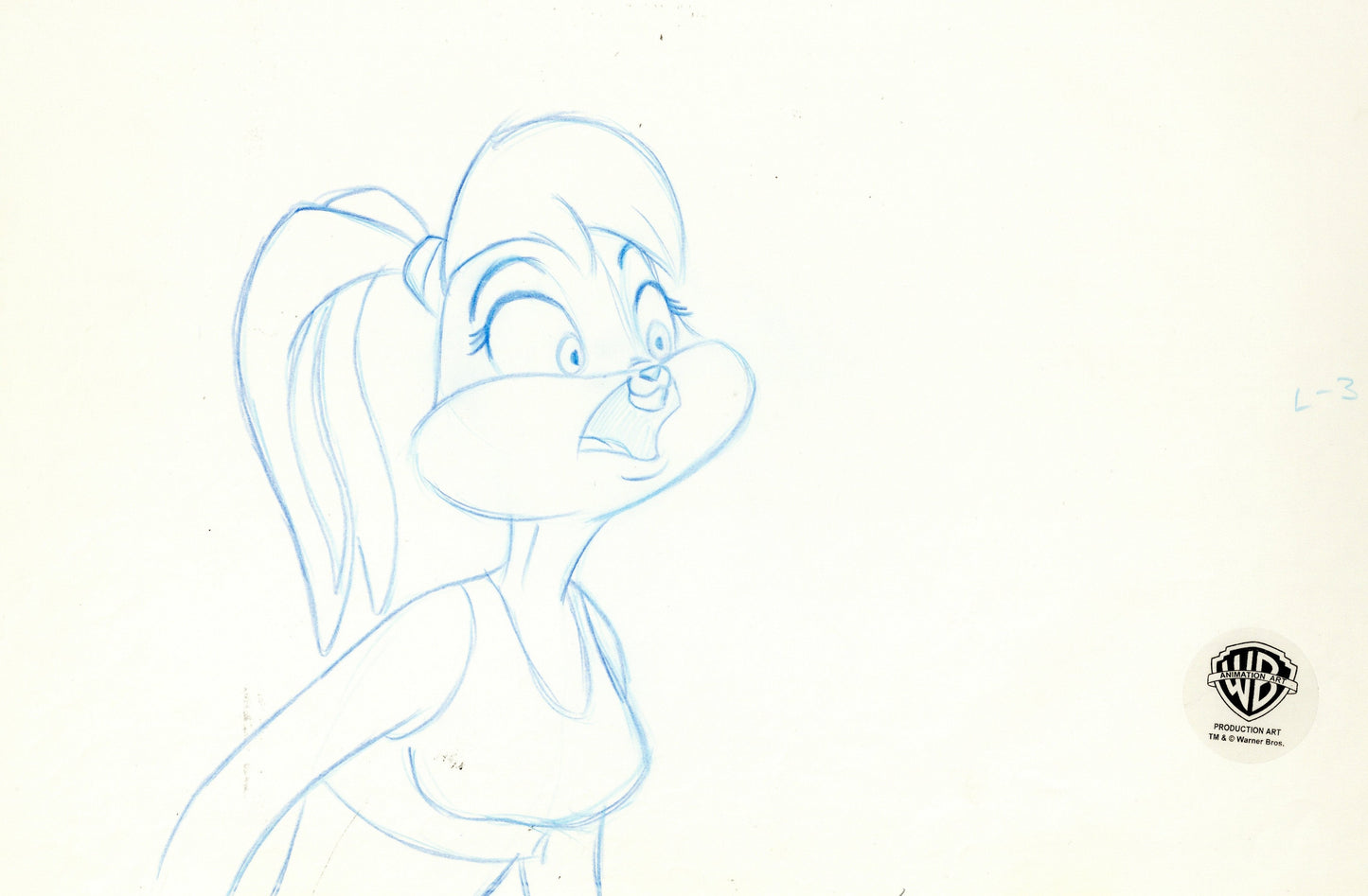 Space Jam Original Production Drawing: Lola Bunny