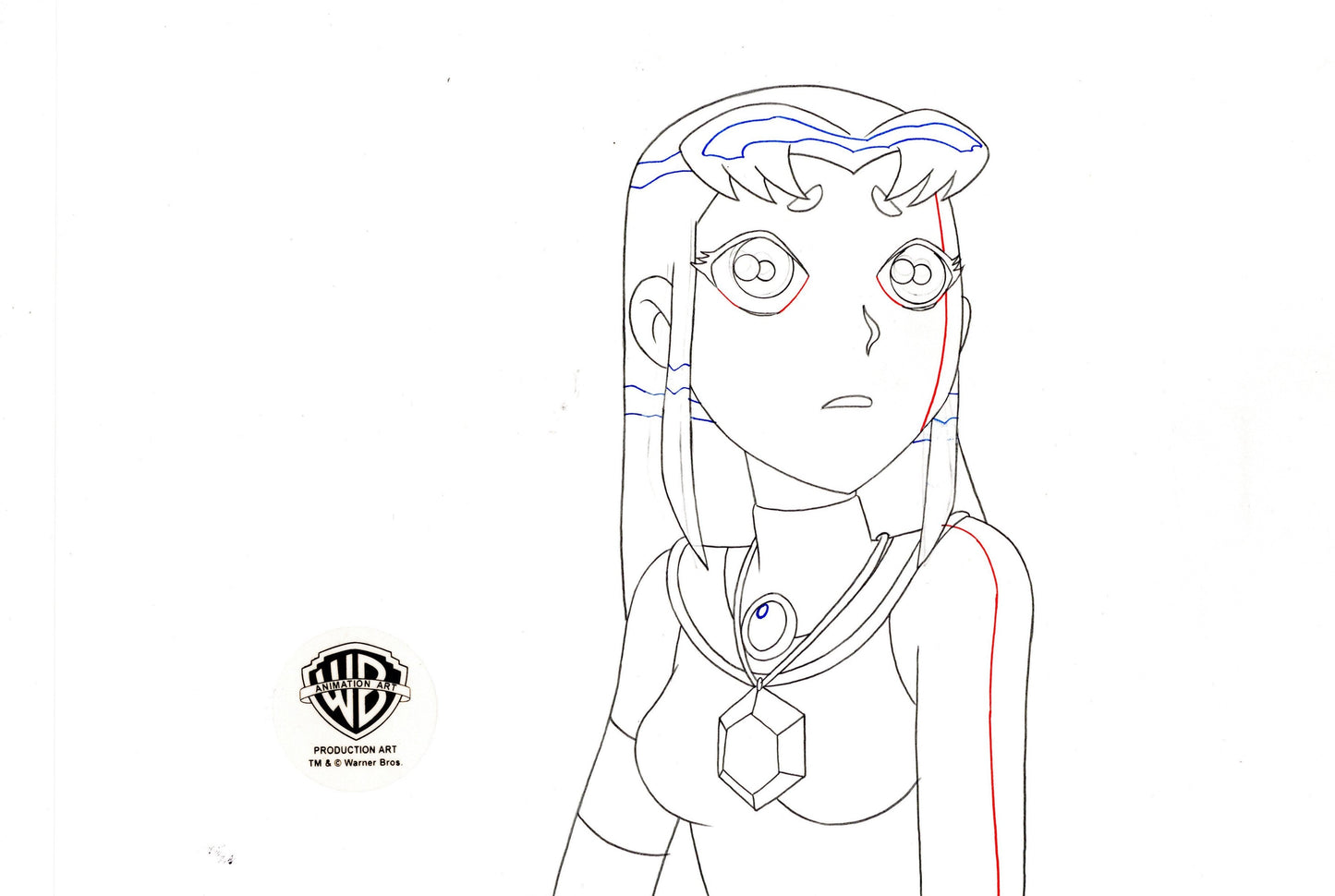 Teen Titans Original Production Drawing: Starfire