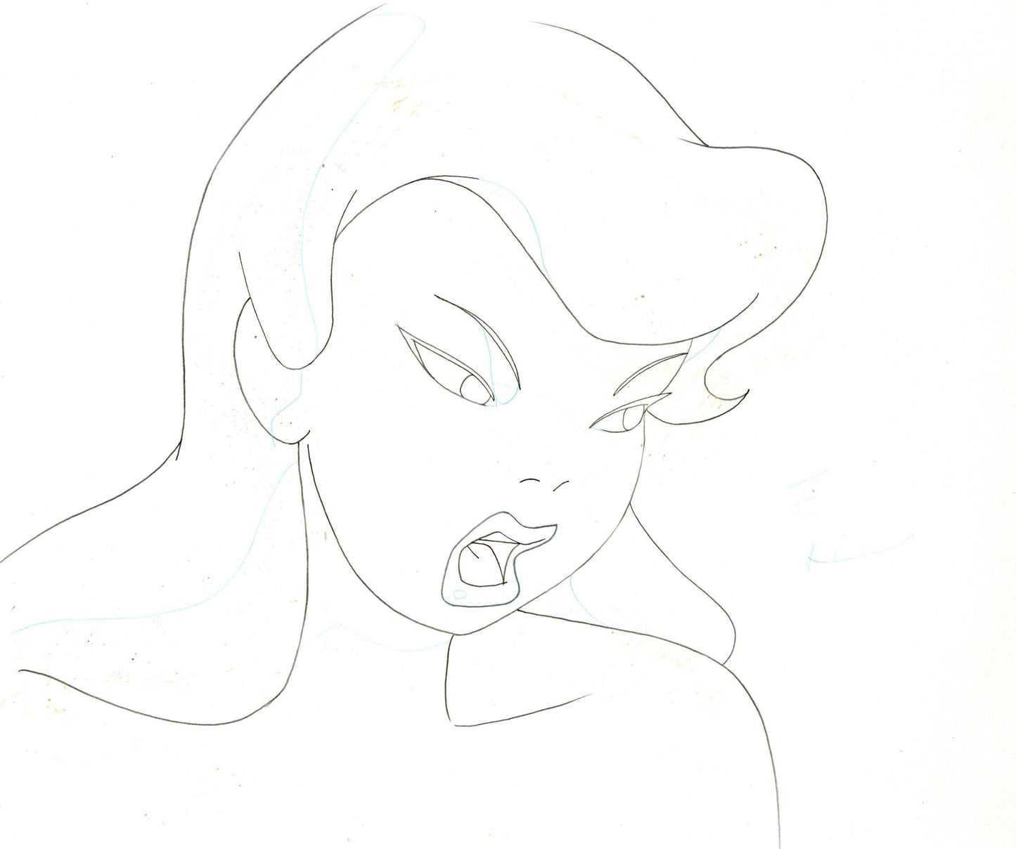 Batman The Animated Series Original Production Drawing: Poison Ivy
