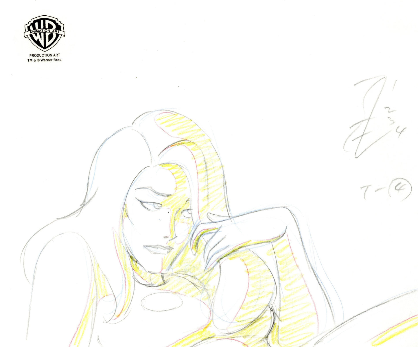 Batman The Animated Series Original Production Drawing: Talia Al Ghul