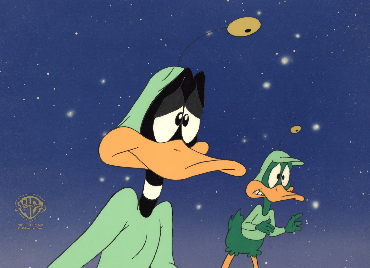 Tiny Toon Adventures Original Production Cel: Duck Dodgers and Duck Dodgers Jr.