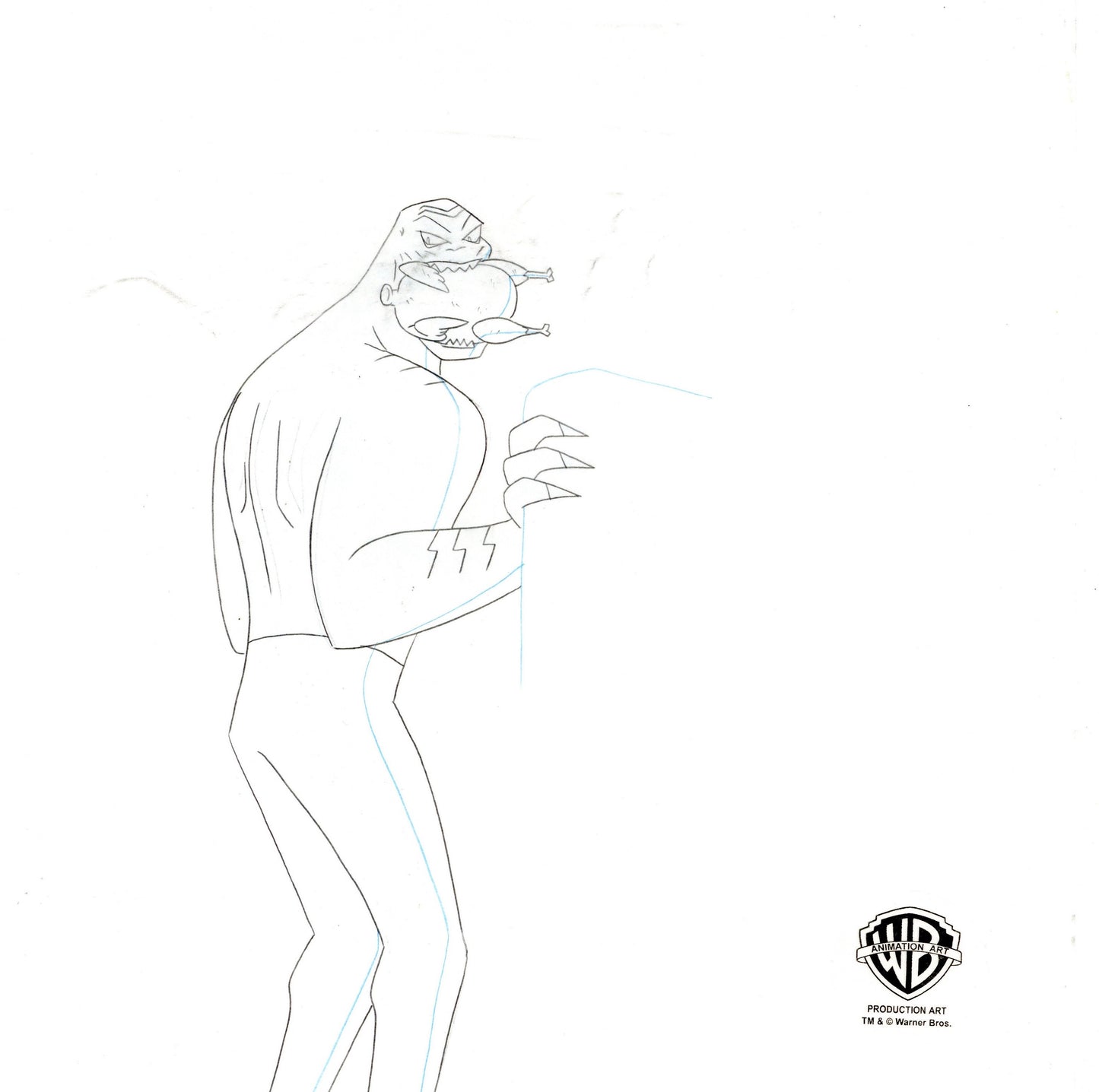 The New Batman Adventures Original Production Drawing: Killer Croc