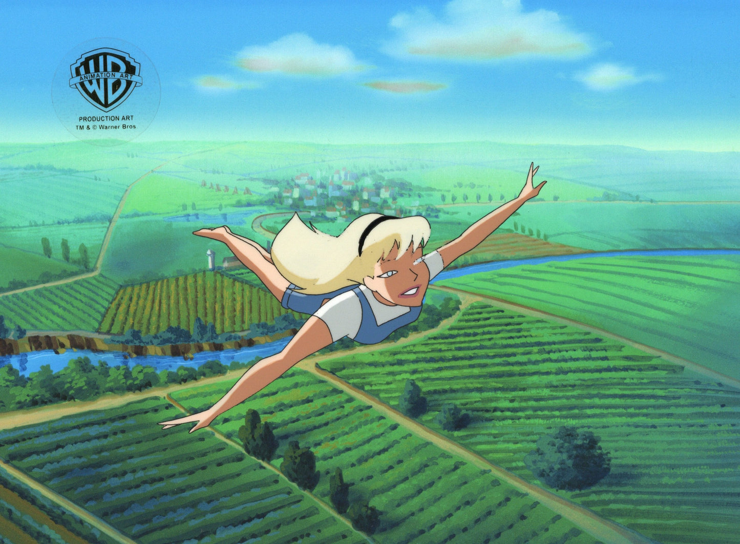 Superman the Animated Series Original Production Cel: Supergirl