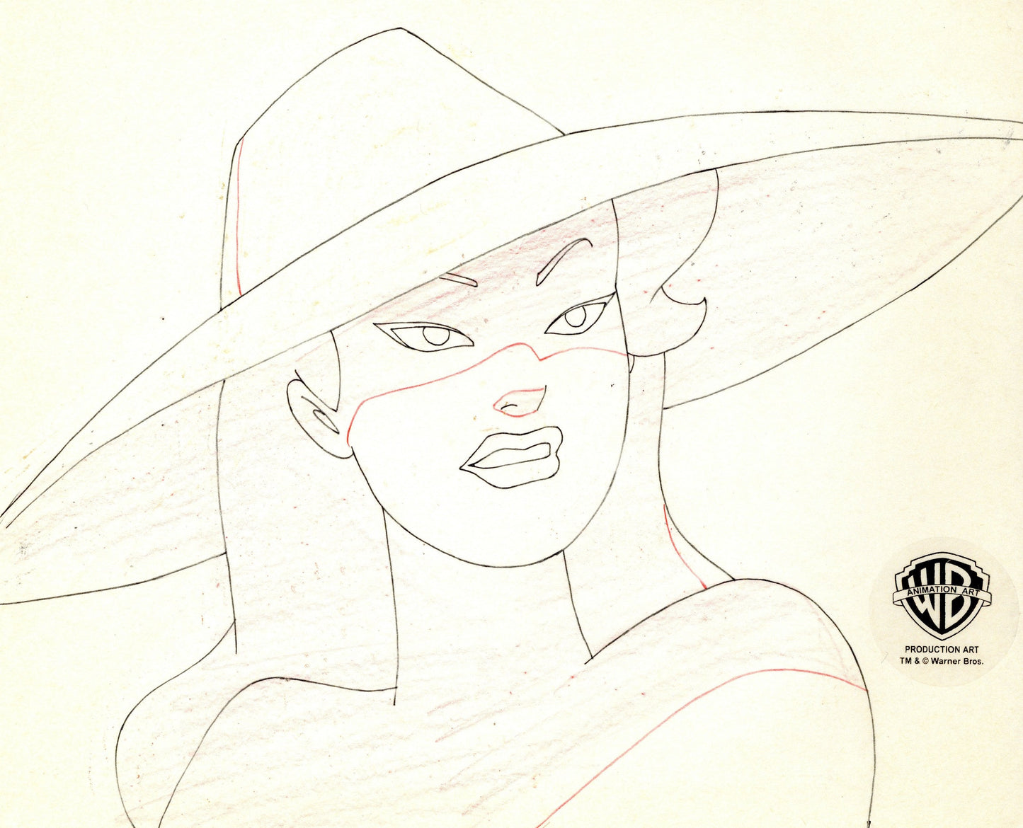 Batman The Animated Series Original Production Drawing: Poison Ivy