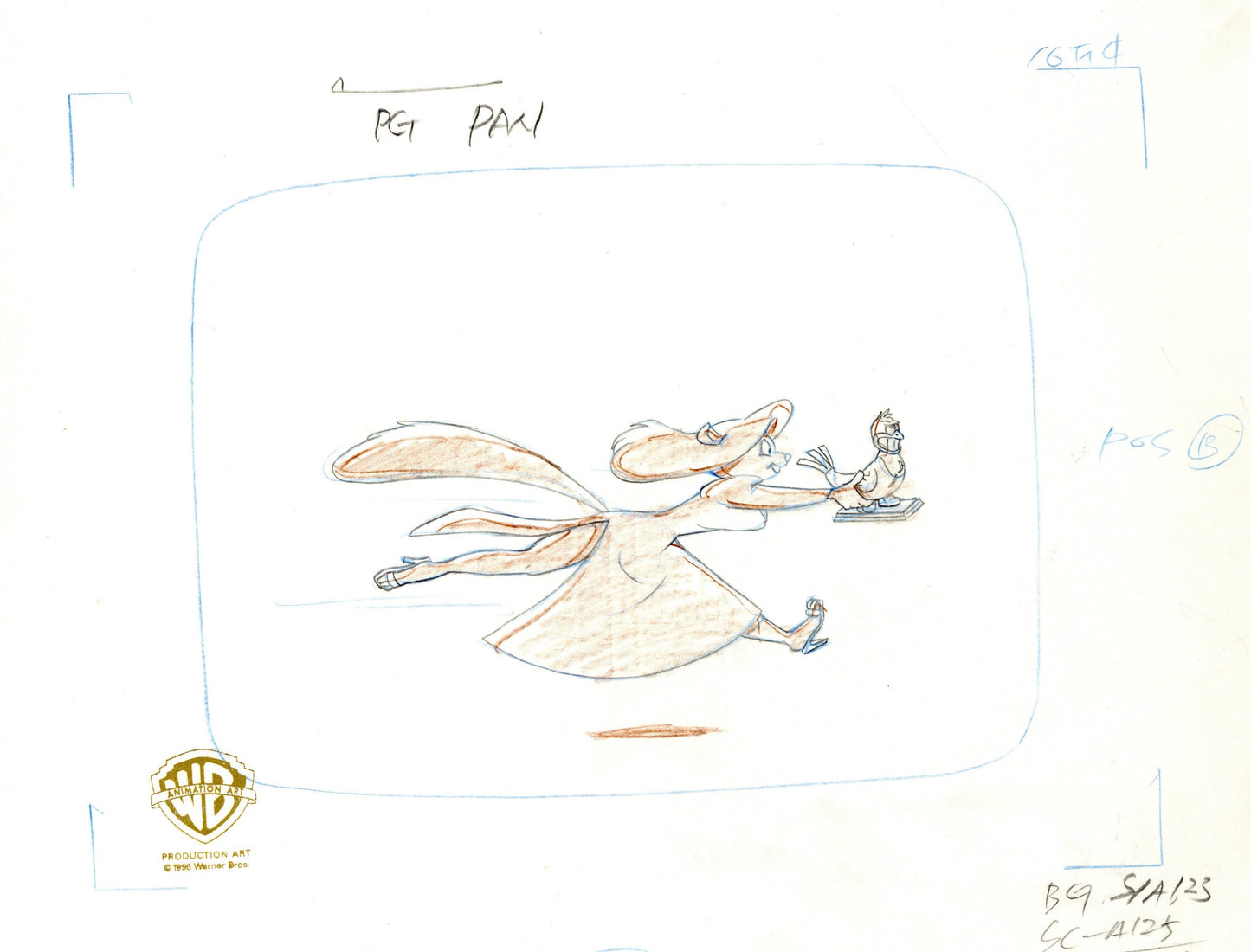 Animaniacs Original Production Drawing: Minerva