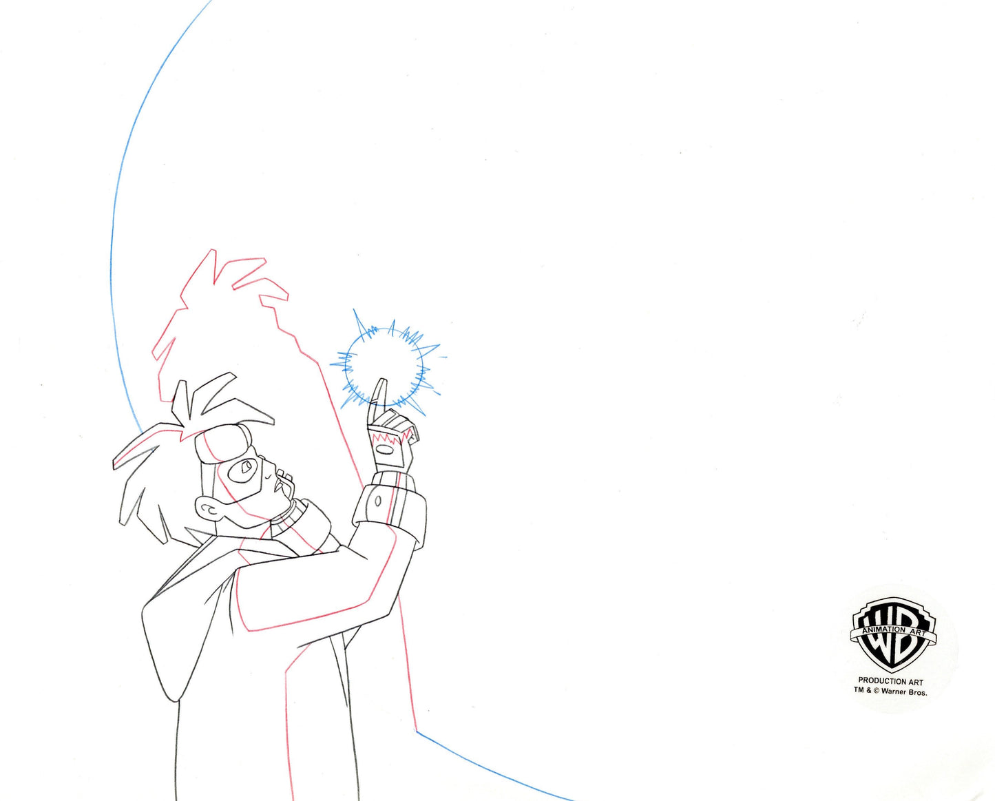 Static Shock Original Production Drawing: Static Shock