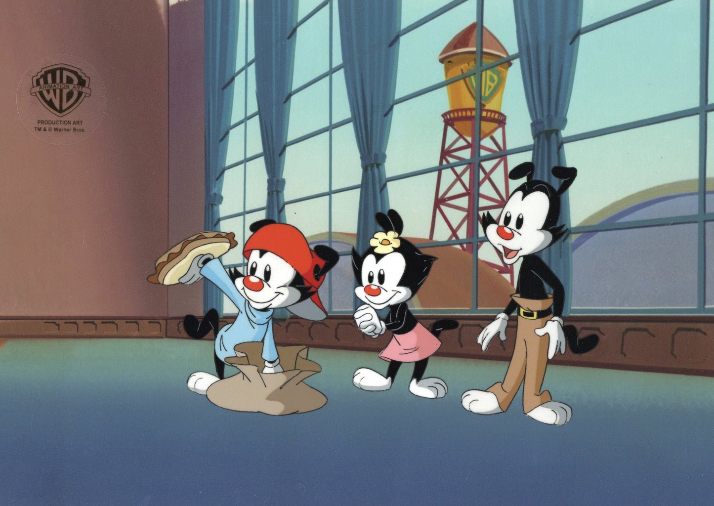 Animaniacs Original Production Cel: Wakko, Yakko, and Dot