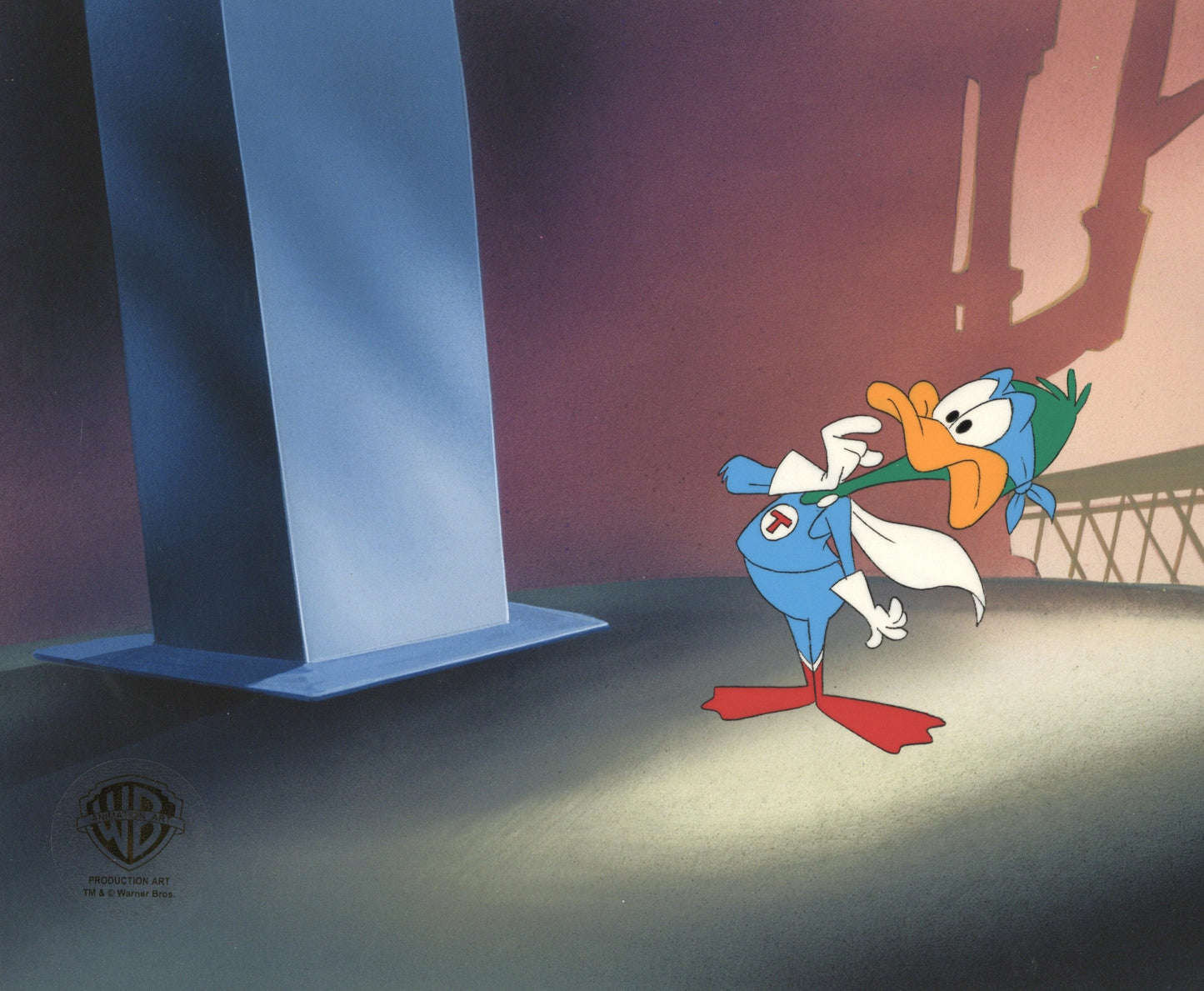 Tiny Toon Adventures Original Production Cel: Plucky Duck